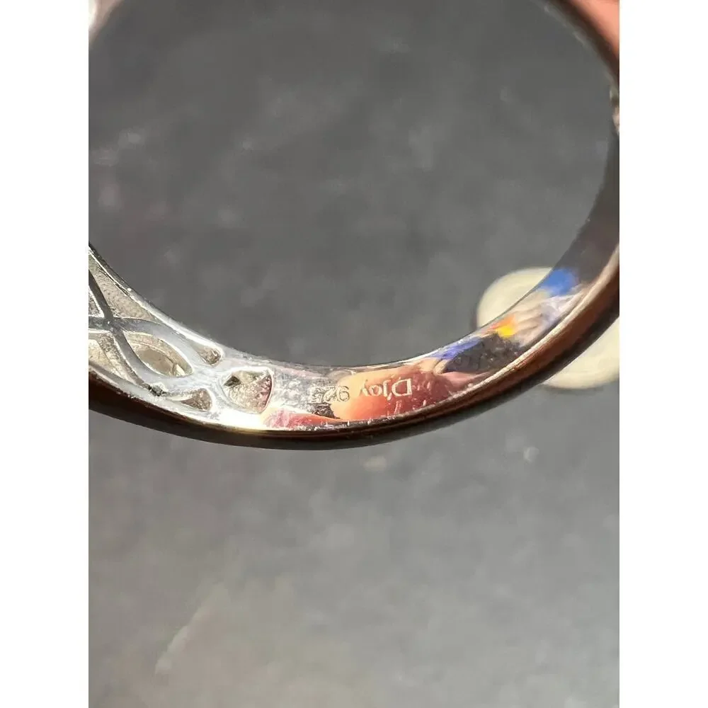NEW Black spinel Phoenix ring in rhodium and vermeil over sterling silver size 7